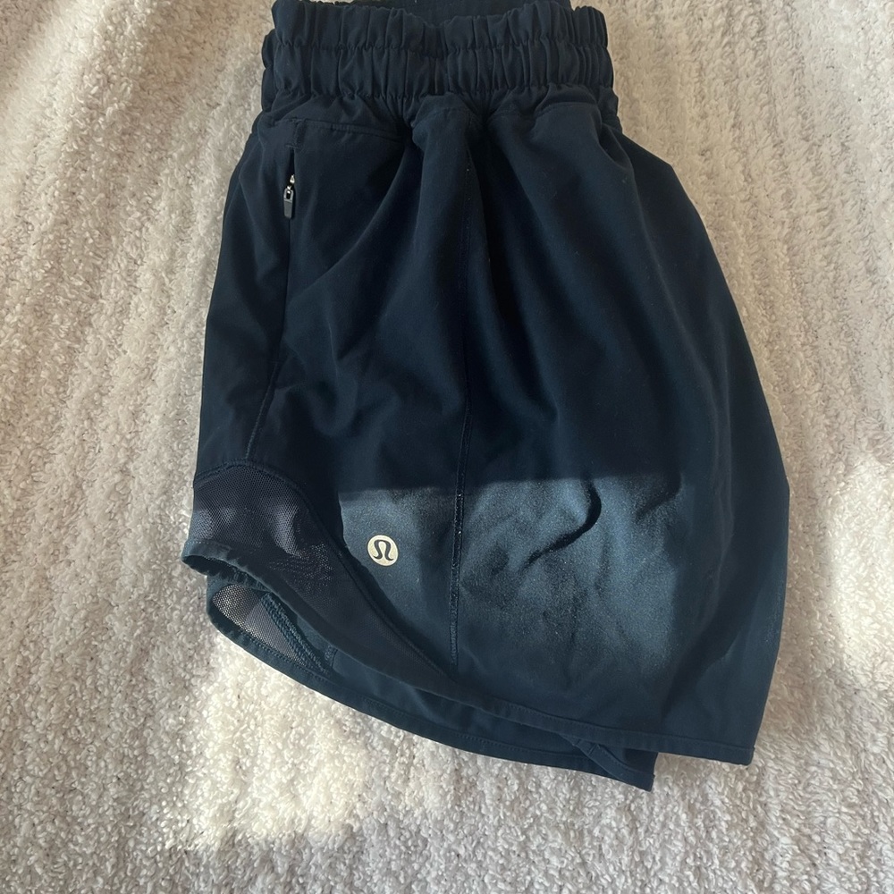 navy lululemon shorts!